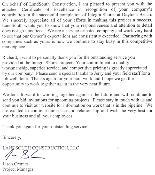 Plumbing Testimonial